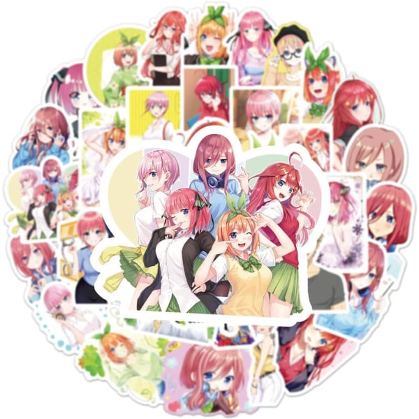 50 Kamisama Love anime-tarroja kannettavalle tietokoneelle, puskurille, rullalaudalle, vesipulloille, tietokoneelle, puhelimelle The Quintessential Quintuplets