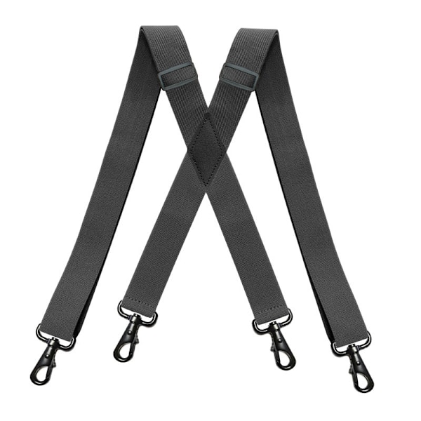 Knight strap with 4 elastic X-shaped strap clips, sturdy zipper and adjustment, strap