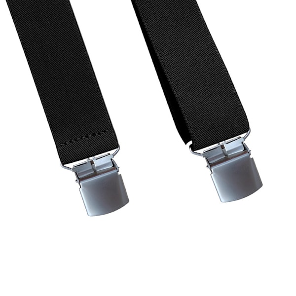 1,4 tommer Y-formet seler til mænd, 4 metalclips, elastisk strop