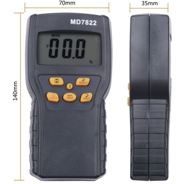 Digitalt hygrometer med lang sonde