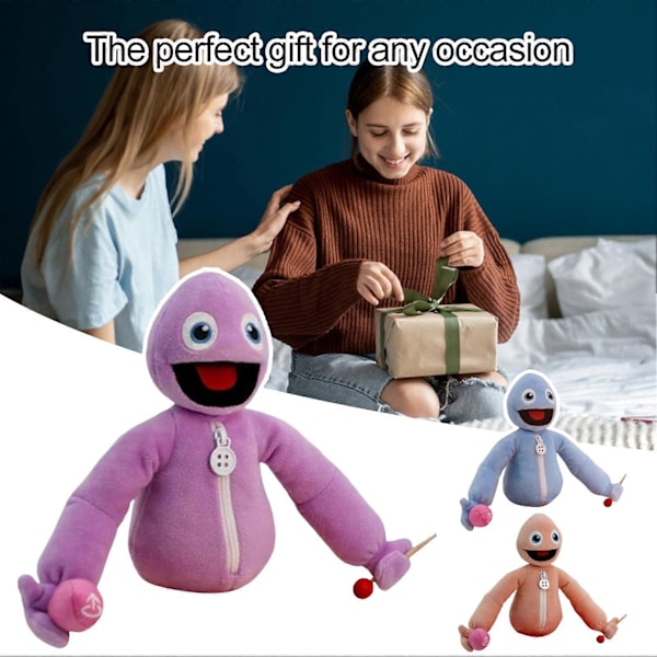 Yeeps Hide and Play Plys Yeeps Plys Din Bards nye bedste ven! Kram med dette søde, interaktive legetøj til fantasifuld leg Blå Blå Blue 15cm