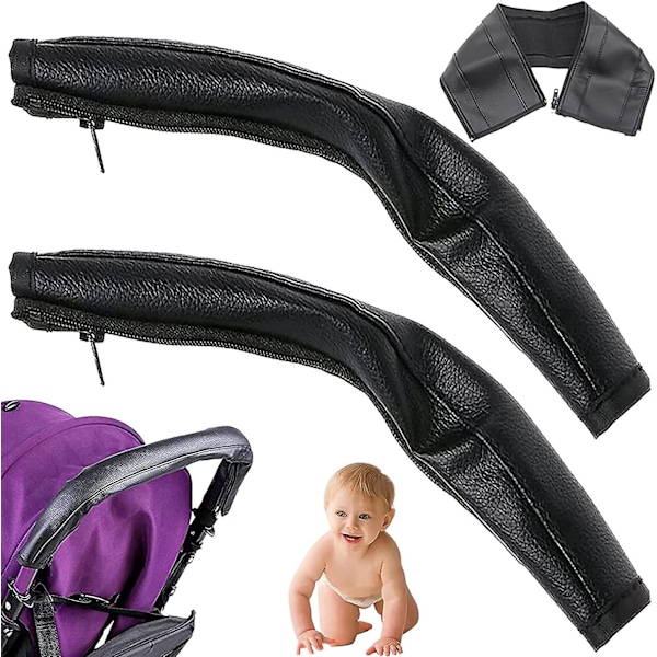 2 stycken universella barnvagnshandtagsskydd