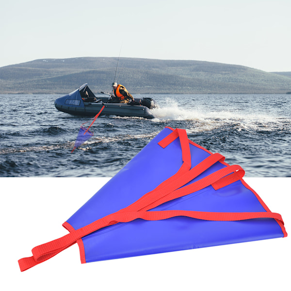 PVC Drift Sock Sea Anchor Traction Rope Buoy Floating Ball Sea Brake System för CanoeBlue