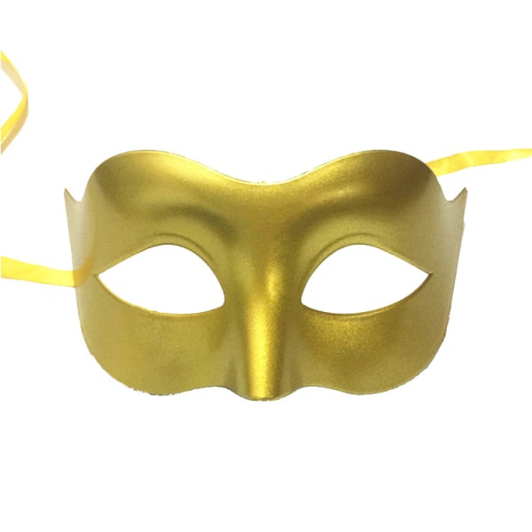 Svart Ögonmask / Mask - Halloween & Maskerad Gold