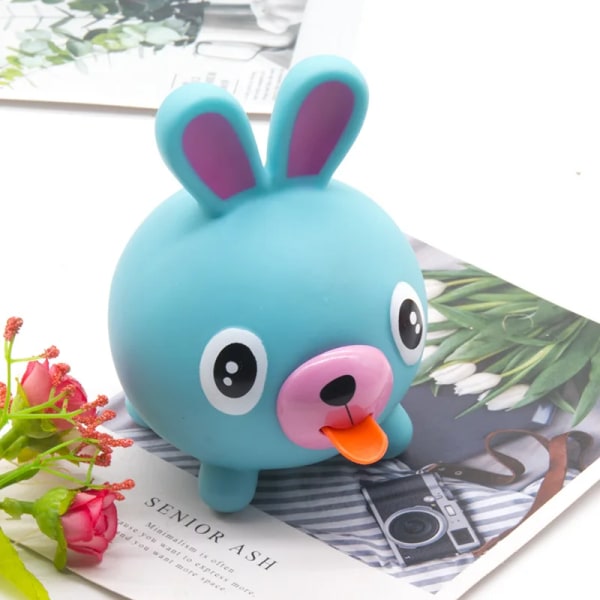 Tongue Out Voice Cute Animal Mochi Squishy Toys Stress Relief Vent Vocal Animal Dolls Squeeze Toys Anti-Stress for Kids Baby