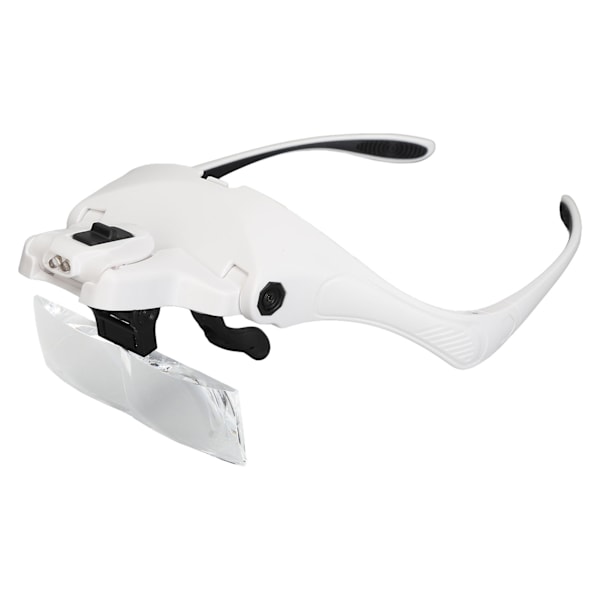 Eyeglasses Magnifier for Reading Embroidery Maintenance Carving LED Lens Magnifying Glass Bracket Headband