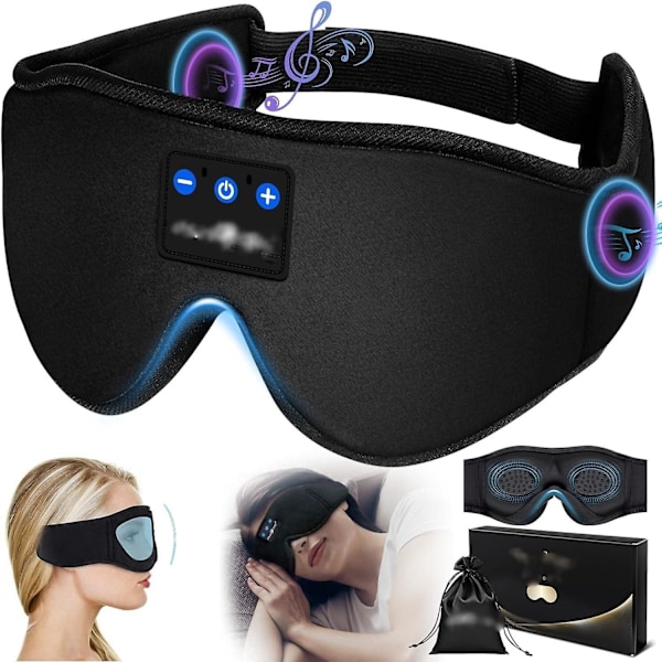 Bluetooth Sleep Mask,Upgraded Eye Mask with Headphones for Men & Women,14Hrs Playing Music Sleeping Headphones for Travel/Nap/Yoga/Meditation/Night/Re