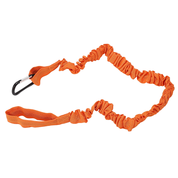 Kayak Paddle Rope Leash Elastic Lightweight Nylon Coiled Paddle Straps for Canoe Boat Surf Board Fishing Rod Orange