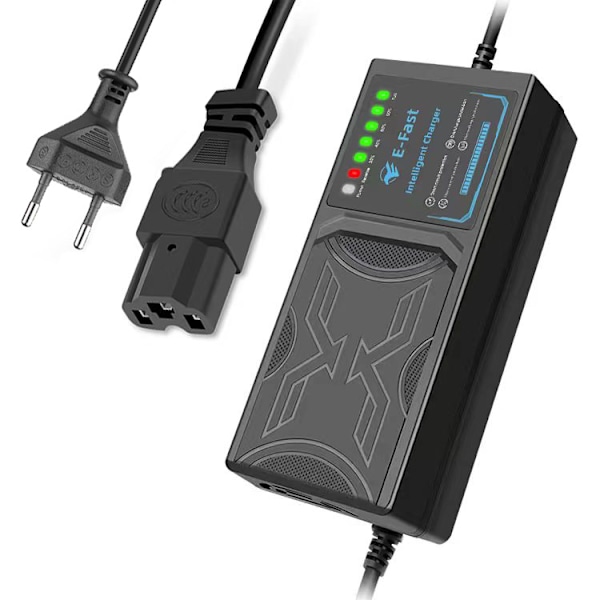 60V 20AH Laddare för Elfordon med 7-Ljusdisplay, Strömdisplay, Läckageskydd/Fulladdad
