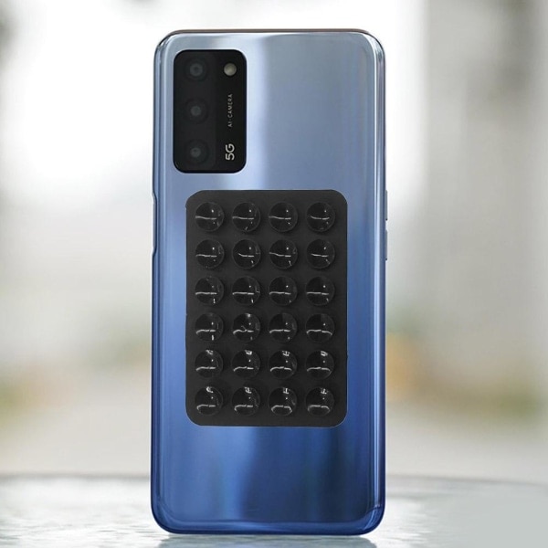 Silikon sugpropp för mobiltelefonfäste Sugpropp med baksida v{sl} white 1pcs