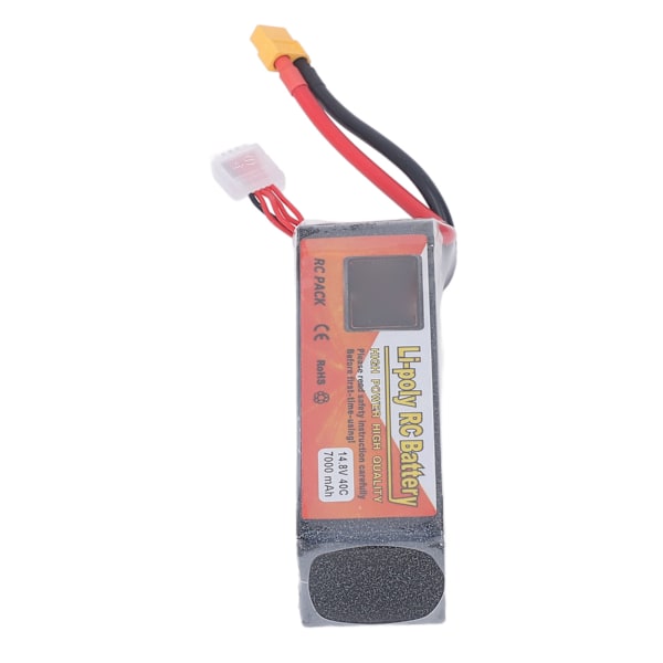 7000mAh Lipo-batteri 40C afladningshastighed 14,8V 4S XT60-stik RC-batteristrøm til RC-helikopterbilmodel