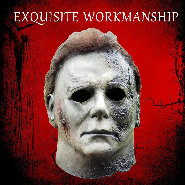 Noufun Michael Myers -naamio aikuisille, Halloween-naamio Micheal Myers Face - Halloween 2020