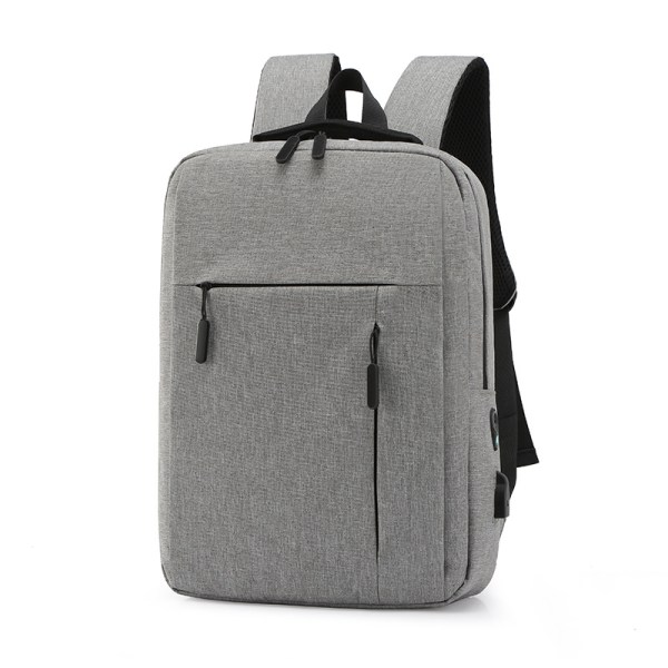 Casual ryggsäck, business ryggsäck, laptop ryggsäck med USB-port grey