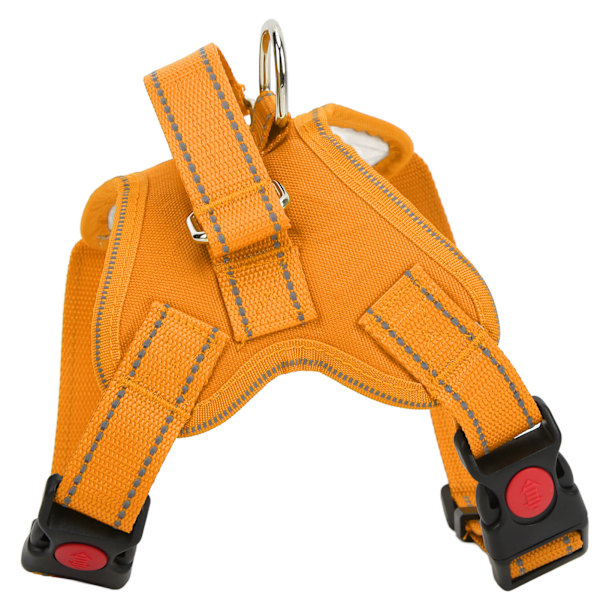 Dog Harness Multifunctional Reflective Adjustable Oxford Cloth Pet Saddle Harness for Dogs PetsOrange M