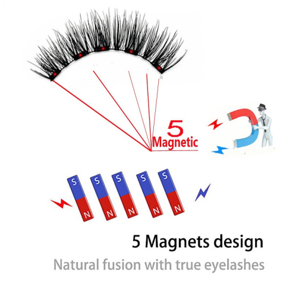 Magnetiska ögonfransar med applikator MB16K-5