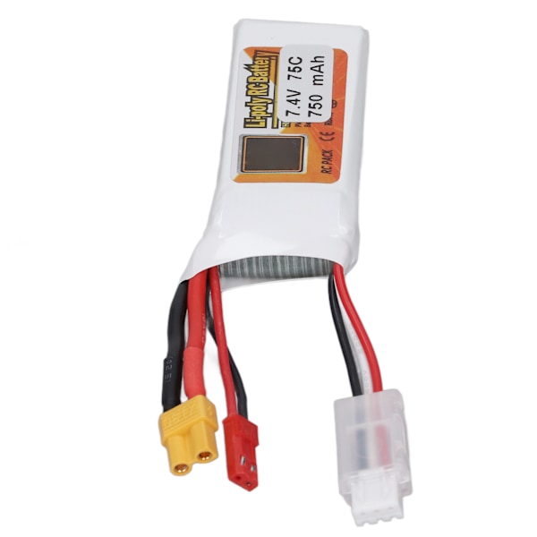 Lipo-batteri 2S 75C 750mAh 7,4V Li Poly RC-batteri med JST XT30-stik til QAV250 Racing Quadcopter