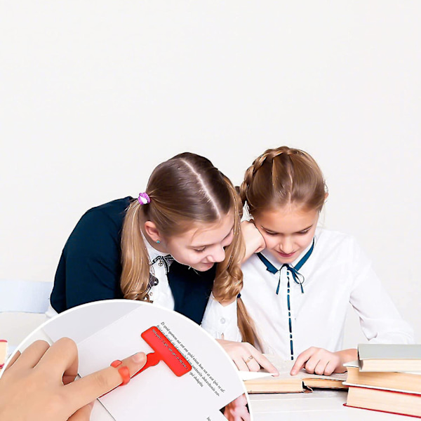 14 st Guidade Läslinjer Verktygsset Fingerföljare Markera Läslinjer Linjaler för Dyslektiker