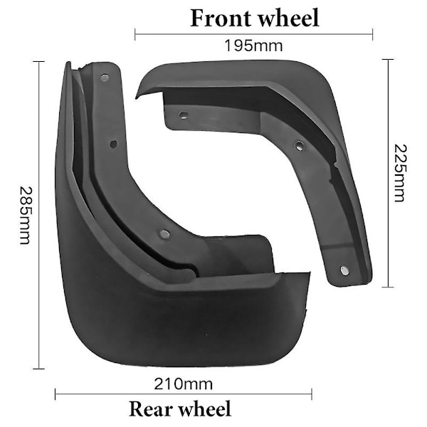 Laadukkaat roiskeläpät Volvo S60 2020 2021 2022 2023 - Roiskesuojat Mudguards Anti-splash Fender Grade Etu- ja takapyörän autotarvikkeet