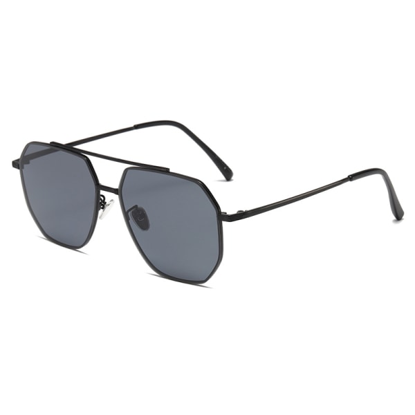 Solglasögon UV-skydd aviator solglasögon svart båge