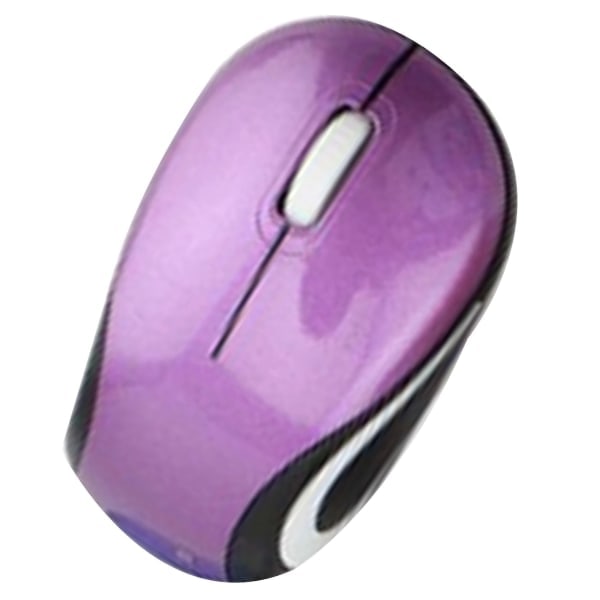 Pieni langaton minihiiri matkoille, optinen kannettava langaton minihiiri USB-vastaanottimella PC-kannettavalle - Purple