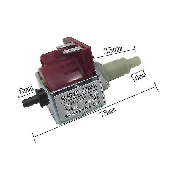 33dsb elektromagnetisk pumpe til dampstrygejern dampmoppe medicinsk vandpumpe 220v