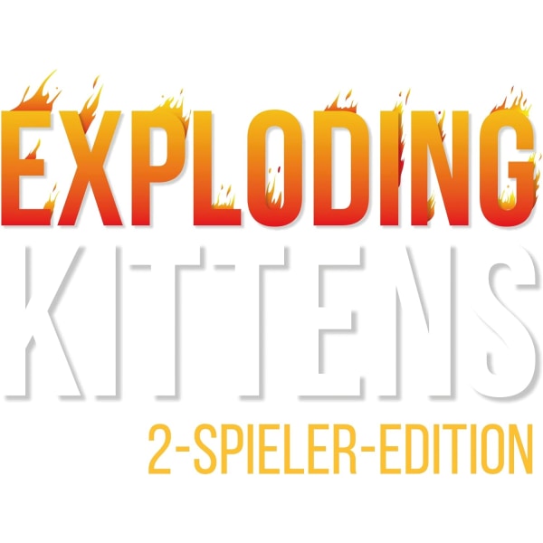 Exploding Kittens | Exploding Kittens 2-pelaajan painos | Peruspeli | Juhlapeli | Korttipeli | 2 pelaajaa | 7-vuotiaille ja sitä vanhemmille | 10+ minuuttia | saksa