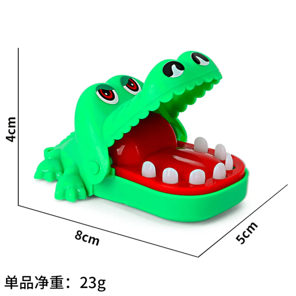 Mini Bite Krokodil Nyckelring Dekompressionsleksak Bita Finger Alligator Hel Person Spoof Party Tårta Dekoration Interaktionsspel