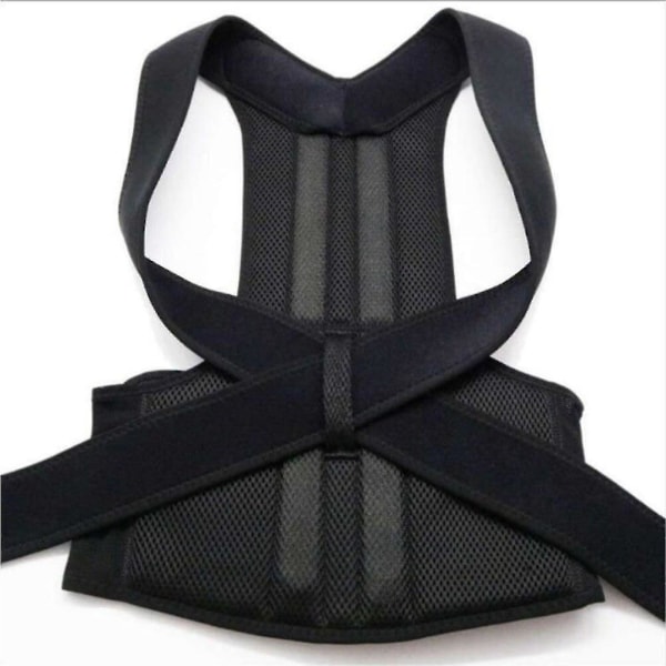 3XL Plus Size Adjustable Magnetic Posture Corrector: Unisex Black Shoulder and Back Support Belt for Men and Women, Ideal for Body Shaping ,Shapewear