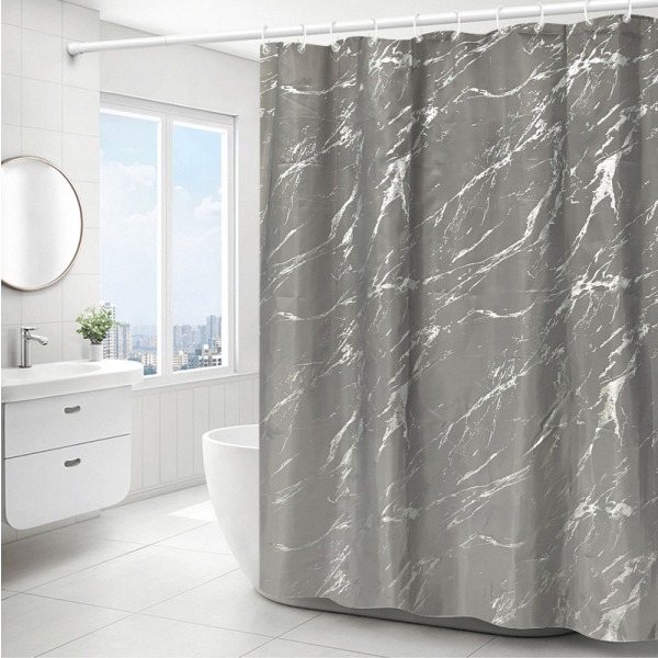 180cm*180cm, duschdraperier, duschskärm, duschväggar, toalettgardin för badrum, vattentät, mögelbeständig, grå grey