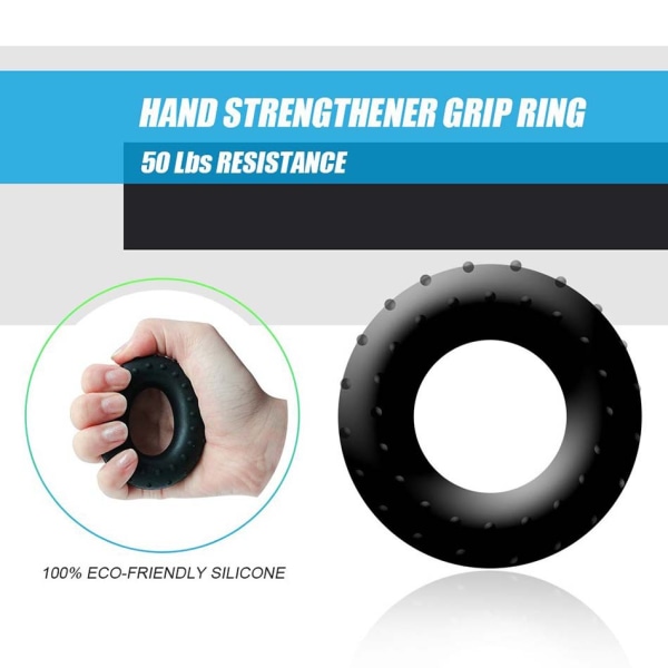 Justerbar Resistance Grip Strengthener 5-60 kg black