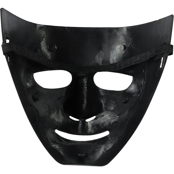 Halloween-maske Almindelig kostume Voksenoutfit Uhyggelig skræmmende gyserfest Ansigt Fin kjole Cosplay Black 25 Masks