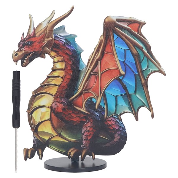 Metal Dragon Shaped Desktop Figurine Ornament Office Exquisite Dragon Statue Home Decoration Craft