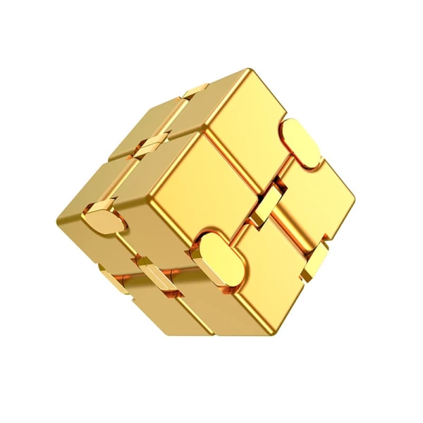 Metal Infinity Cube Anti Stress Aluminiumlegering Let Spil Kontor Flip Cubic Fidget Legetøj genshin Voksne Angst Relief qiyi custom