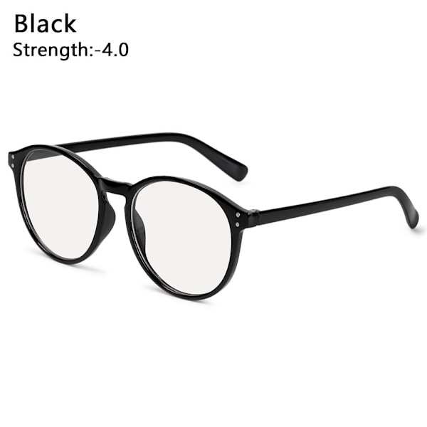 -1.0~-4.0 Myopi Briller BRILLE SORT STYRKE 4.00 sort sort black Strength 4.00-Strength 4.00