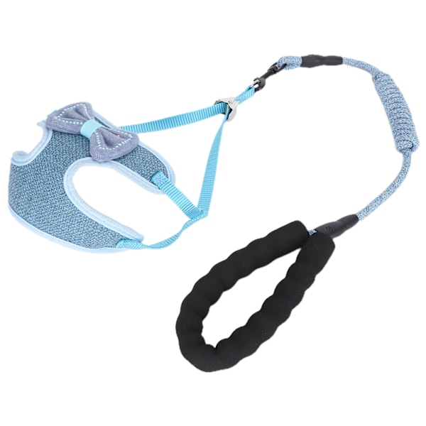 AntiLost Cat Vest Harness with Leash Pet EscapeProof Vest Strap for Walking Blue