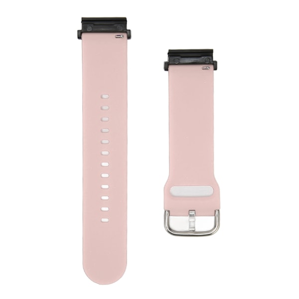 22mm silikone urrem til smart sportsure - udskiftningsrem til Garmin Fenix 7 6 5 - pink