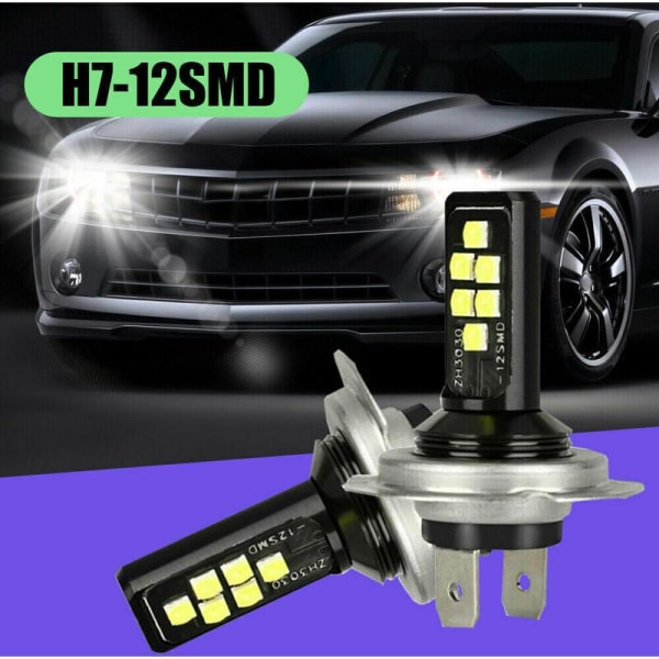 H7 LED-strålkastarlampa helljus och halvljus 240W 6000K-serien tillbehör