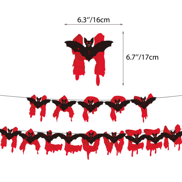 Halloween-juhlien koristetarvikkeet, iloisen Halloweenin bannerisarja, juhlakoristeiden rekvisiitta SLINomhSLUS ulkona SLUS style 2