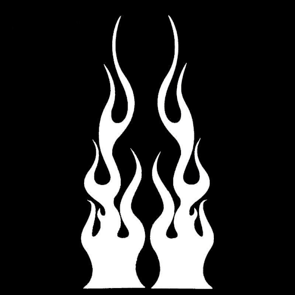 st Flame dekaler, 19cm Bildekaler 1 Autocol