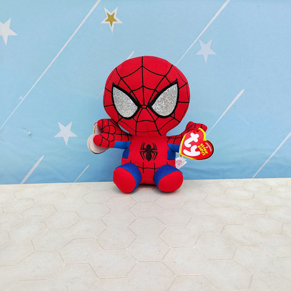 Plyschlegetøj Lille Spider-Man Sød form Red 15CM