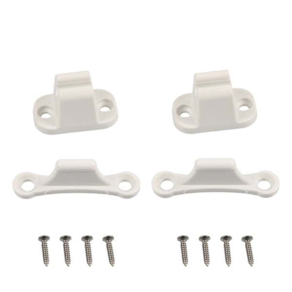 Caravan Door Retainer 2 Pieces Door Lock Retainer for RV Trailer Camper Motorhome Cargo Trailer(White)