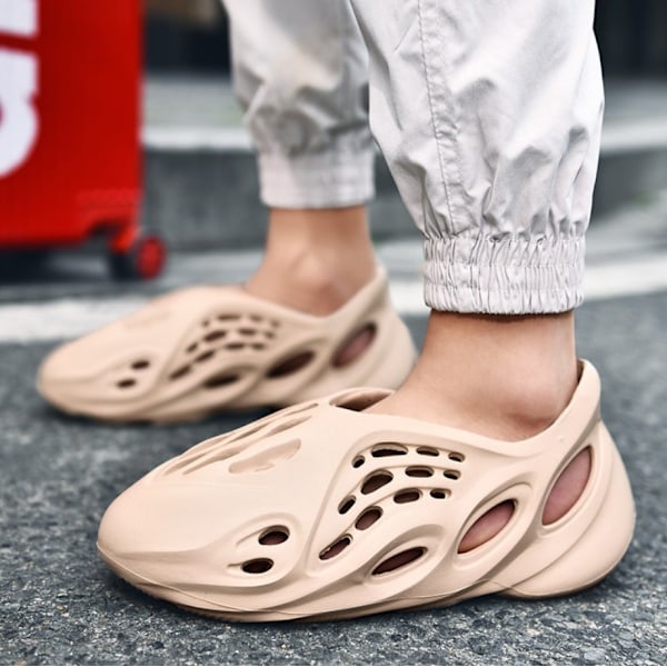 Unisex Strandskor Sport Sandaler Sommar Duschtofflor Khaki Khaki 38-39