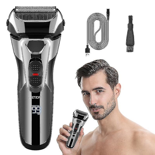 Braun Series 3 Proskin -parranajokone, sähköinen parranajokone miehille, jossa on ponnahdusikkunalla varustettu tarkkuustrimmeri, herkät terät, märkä- ja kuiva-ajo {sl}
