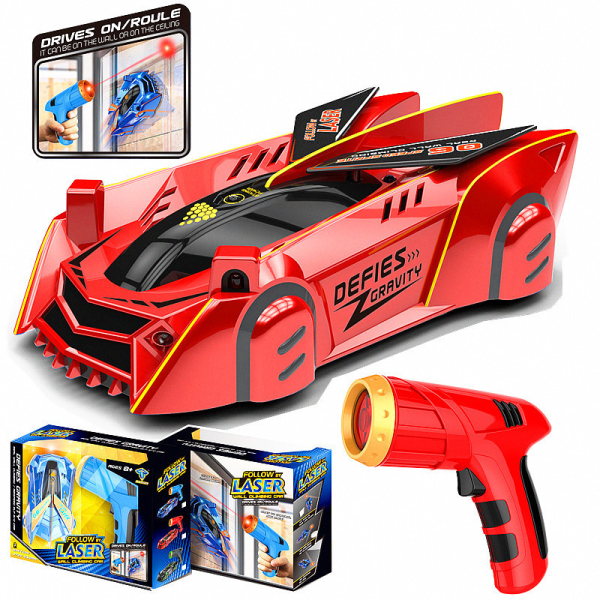 Ny Hot Zero Gravity Laser, Laser-guided Wall Racer, Wall Climbing Race Car Red