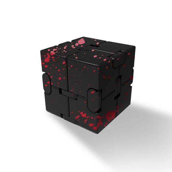 Metall Infinity Cube Anti Stress Aluminiumlegering Lätt att spela Kontors Flip Cubic Fidget Toy genshin Vuxna Ångestlindring qiyi anpassad