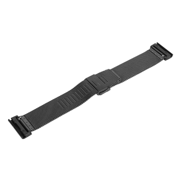 Rustfrit stål mesh urrem justerbar quick release urrem 26mm passer til Garmin Fenix 7X 6X 5X sort