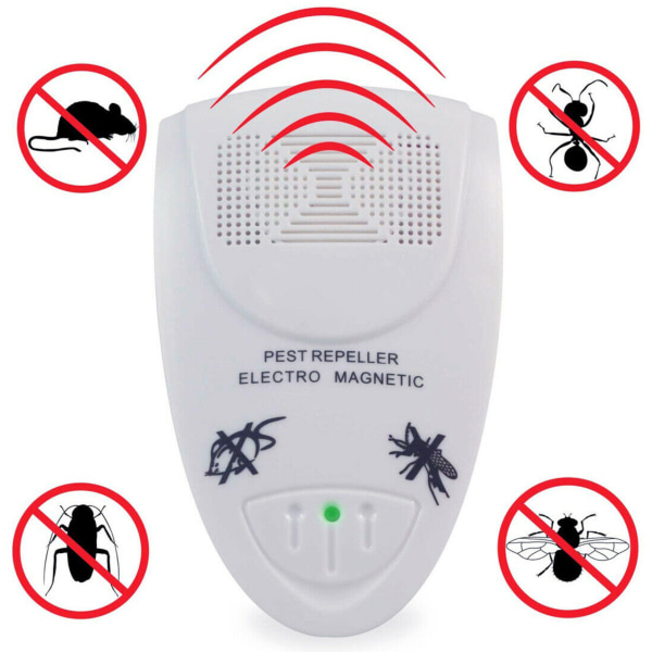 Vit ultraljud elektronisk myggräddare 2 st.