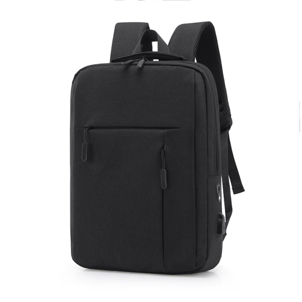 Casual ryggsäck, business ryggsäck, laptop ryggsäck med USB-port Black