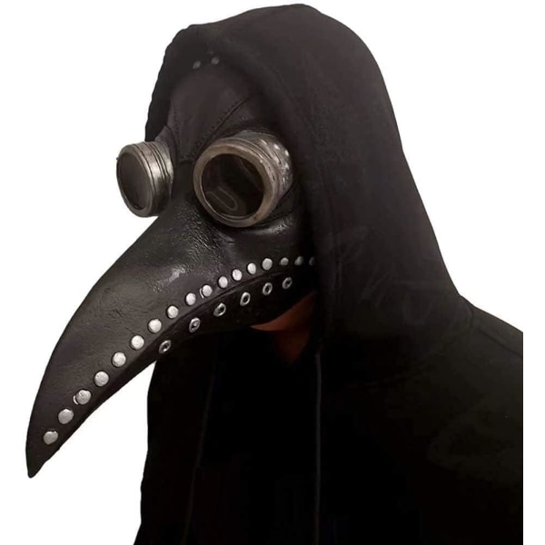 KEEHOM Pestlægemaske, Latex Lang Næse Fuglenæb Maske Pestnæb Maske Doktor Fuglemaske Nit Steampunk