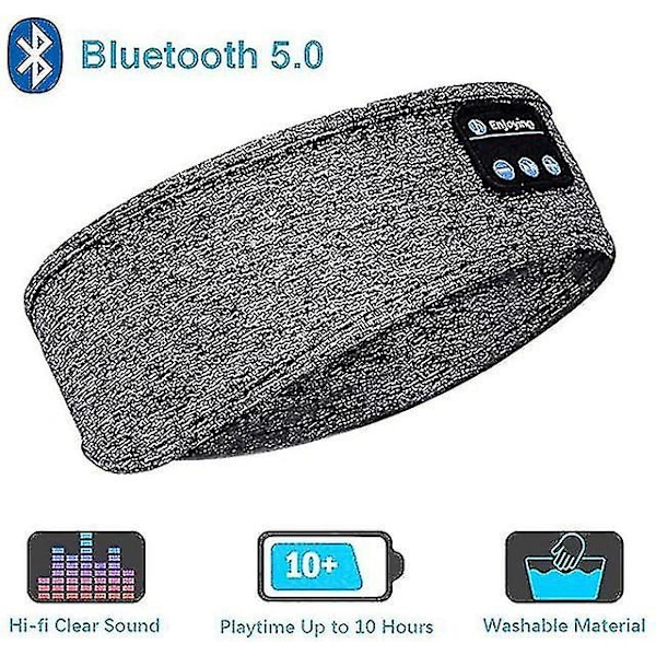 3 in 1 Bluetooth Sleeping Headphones Sports Headband Thin Soft Elastic Comfortable Wireless Music Headphones Side Sleeping Eye Mask